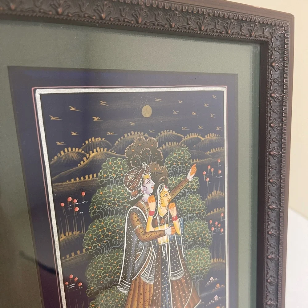 East Asian Ornate Framed Wall Art 10x8 - Picture 5 of 6